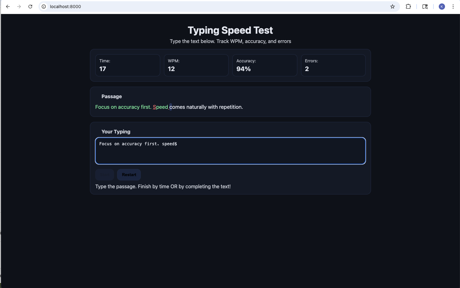 Typing Speed Test preview